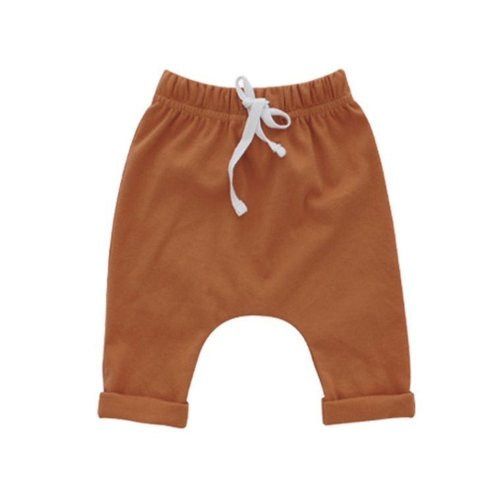 PUMPKIN SPICE COTTON BABY JOGGERS